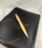 High Quality ST Dupont Ballpoint Pen Yellow Barrel Replica Pens